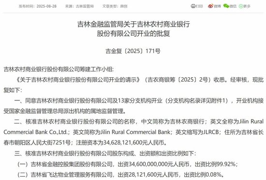 第十一家！又一省联社“变身”农商行